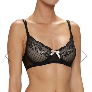Eberjey Anouk Classic Lace Underwire Bra (Black)